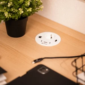 OU utič.RONDO 1xšuko bela GTV