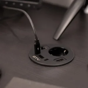 OU utič.RONDO 1xšuko crna GTV