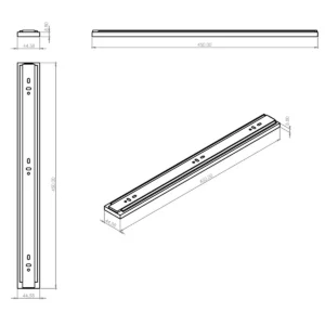 OKL T klizač 450 hrom DTC