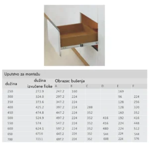 OKL T klizač 500 crni DTC