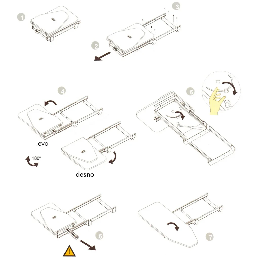 UP Daska za peglanje ugrad.HS