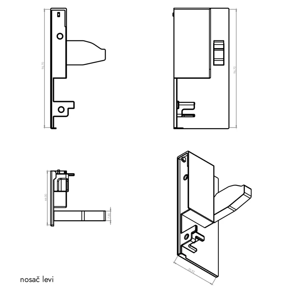 OKL E nosač skriv.fr.bel N DTC