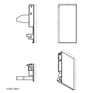 OKL E nosač skriv.fr.ant N DTC