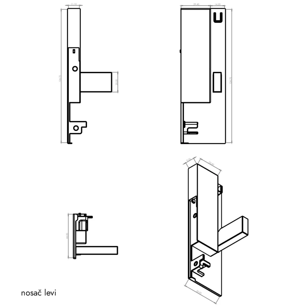 OKL E nosač skriv.fr.ant S DTC