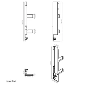 OKL E nosač skriv.fr.bel V+DTC
