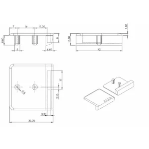OB SE prihv.br.SQUARE crna 2kr