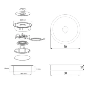 Rozetna punjač bežični/USB SI