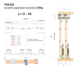 PKM 80N set usporivača do 60kg