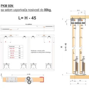 PKM 80N set usporivača do 60kg
