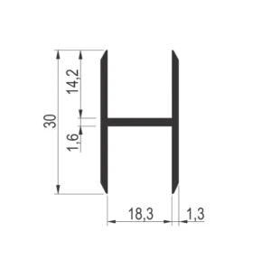 VP 1027-C vezni profil AL SM