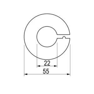 CP APOLLO maska PVC 22×55-245
