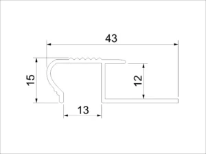 ST H=12mm 390 L=2,5m AL ZM