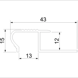 ST H=12mm 390 L=2,5m AL ZM