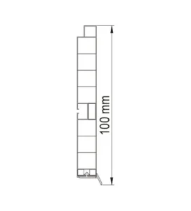 CN PVC cokla al.fol.10cm INOX