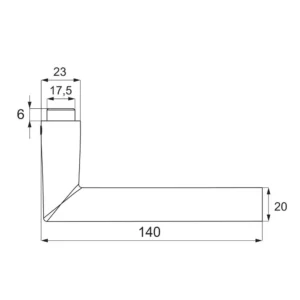 VŠ “ZAPP” kvaka za staklena vrata