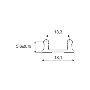 SS SI 2010 donja šina 2m AL SM