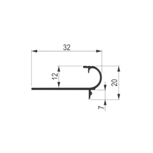 ST H=12mm 355/UC L=2,7m AL SM
