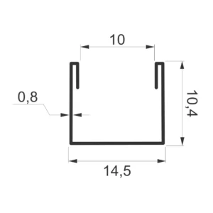 TK INOX nad.profil S=10mm