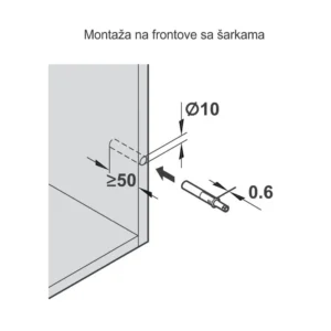 Tip-On potisni mehanizam 50mm BLUM
