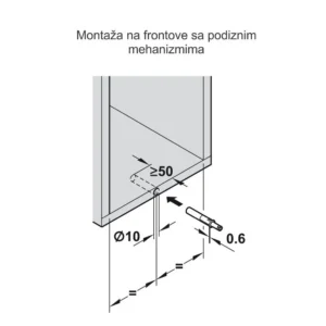 Tip-On potisni mehanizam 50mm BLUM