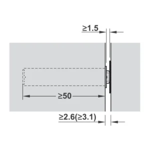 Tip-On potisni mehanizam 50mm BLUM