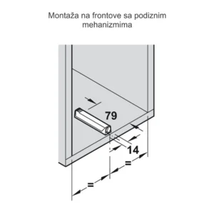 Tip-On kućište za mehanizam 76mm