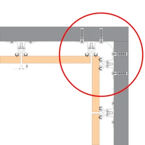 WI veznik vertikale i zida – Ugaoni