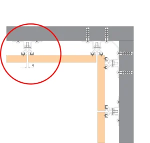 WI veznik vertikale i zida – Ravni