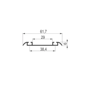 PKM 80R Al.donja šina