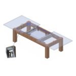 Klizni sistemi i okov za izradu stolova