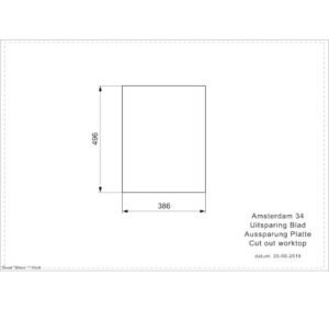 Amsterdam 34 Black Silvery Granite sink