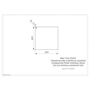 SUDOPERA NEW YORK 40X40 JET BLACK