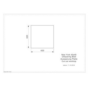 SUDOPERA NEW YORK 40X40 JET BLACK