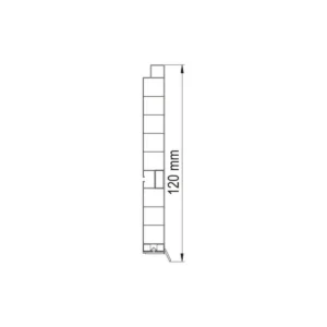 CN PVC cokla al.fol.12cm INOX