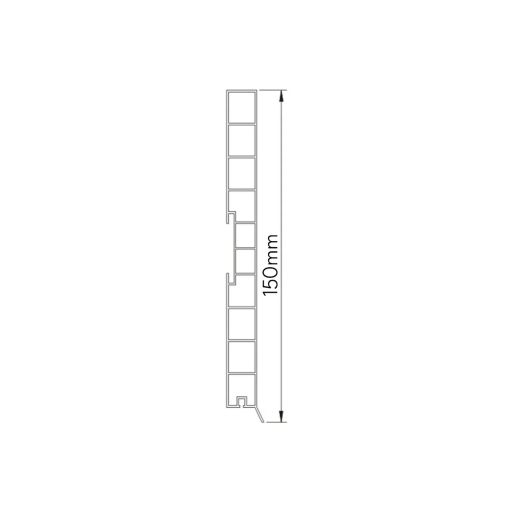 CN PVC cokla al.fol.15cm INOX