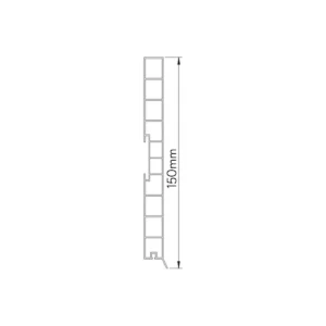 CN PVC cokla bela 15cm sjaj