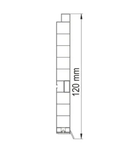CN PVC cokla glatka 12cm