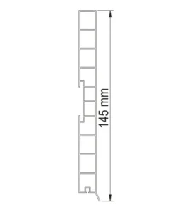 CN PVC cokla glatka 15cm