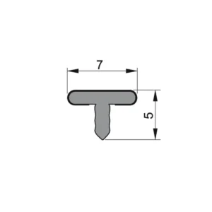 F-Al.profil T-07/3m mat