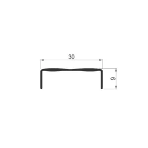 KB INOX bordura S=30mm ZB/R