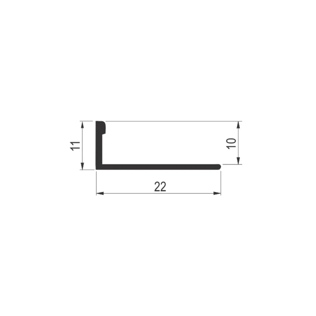 KG Al ger ravni H=10mm ZB