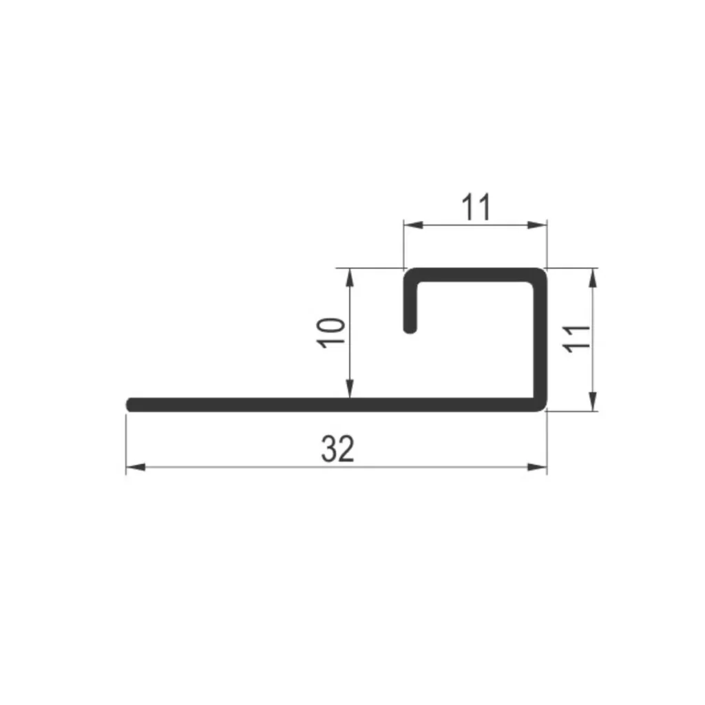 KG INOX ger kocka H=10mm ZB