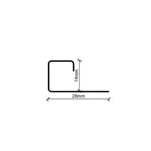 KG INOX ger kocka H=14mm cr.sj