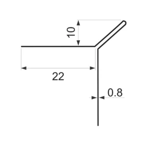 KG INOX ger špic H=10mm SB