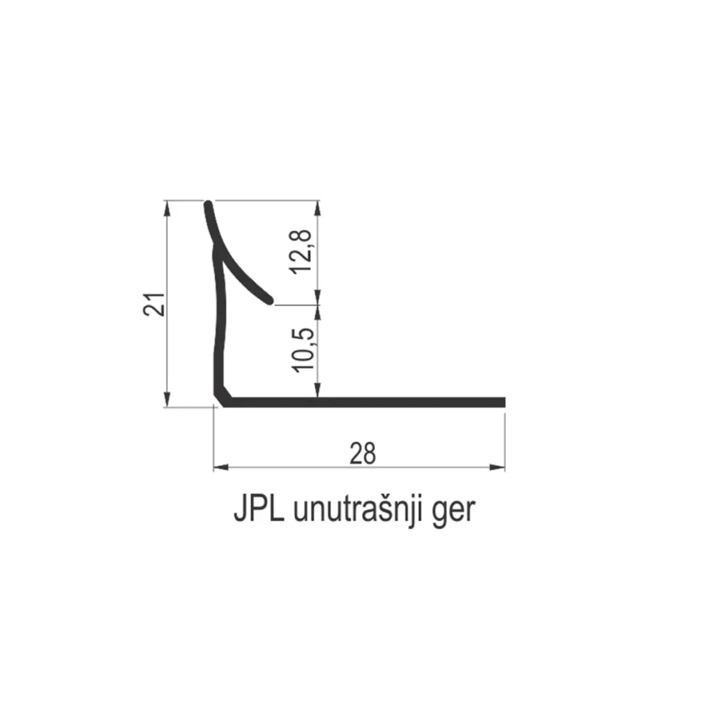 KG PVC JPL unut.ger-28 lim.žut