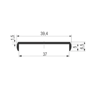 KP 1029-G/36mm kant prof.AL SB