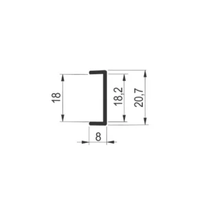 KP 48/18,2mm kant prof.AL BZM
