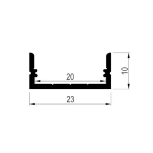 LED N 2310 al.profil 2m EX