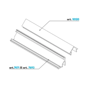 LED pokl.GLAX 3m beli TROUGAO