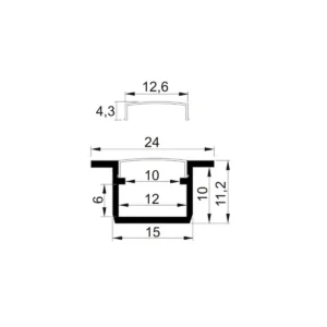 LED U 8607 al.profil